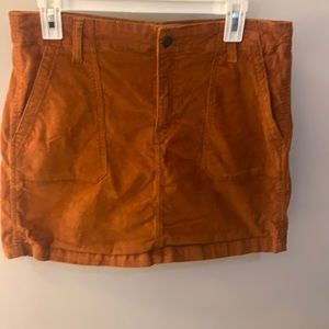 Burnt Orange Corduroy Skirt!